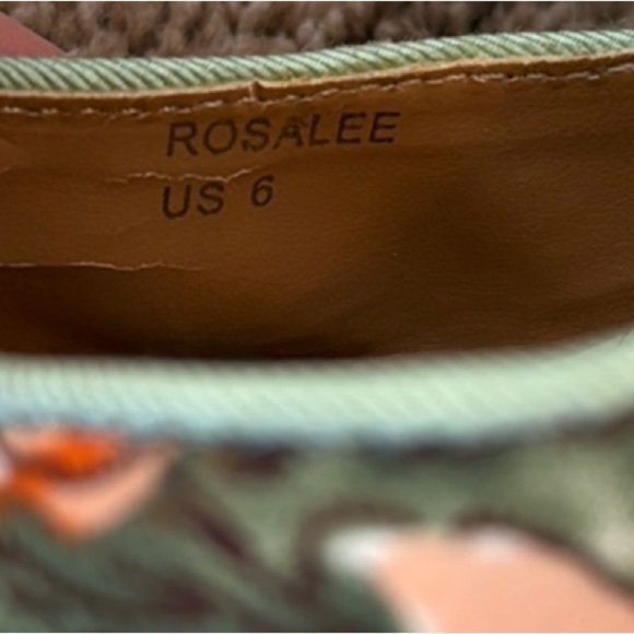 Floral Green and Blue Wedge Sandals with Platform Heel- Madison by Shoedazzle - Picture 8 of 8